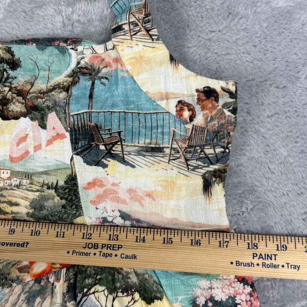 Italian Scenic Print Halter Sundress - Picture 11 of 12